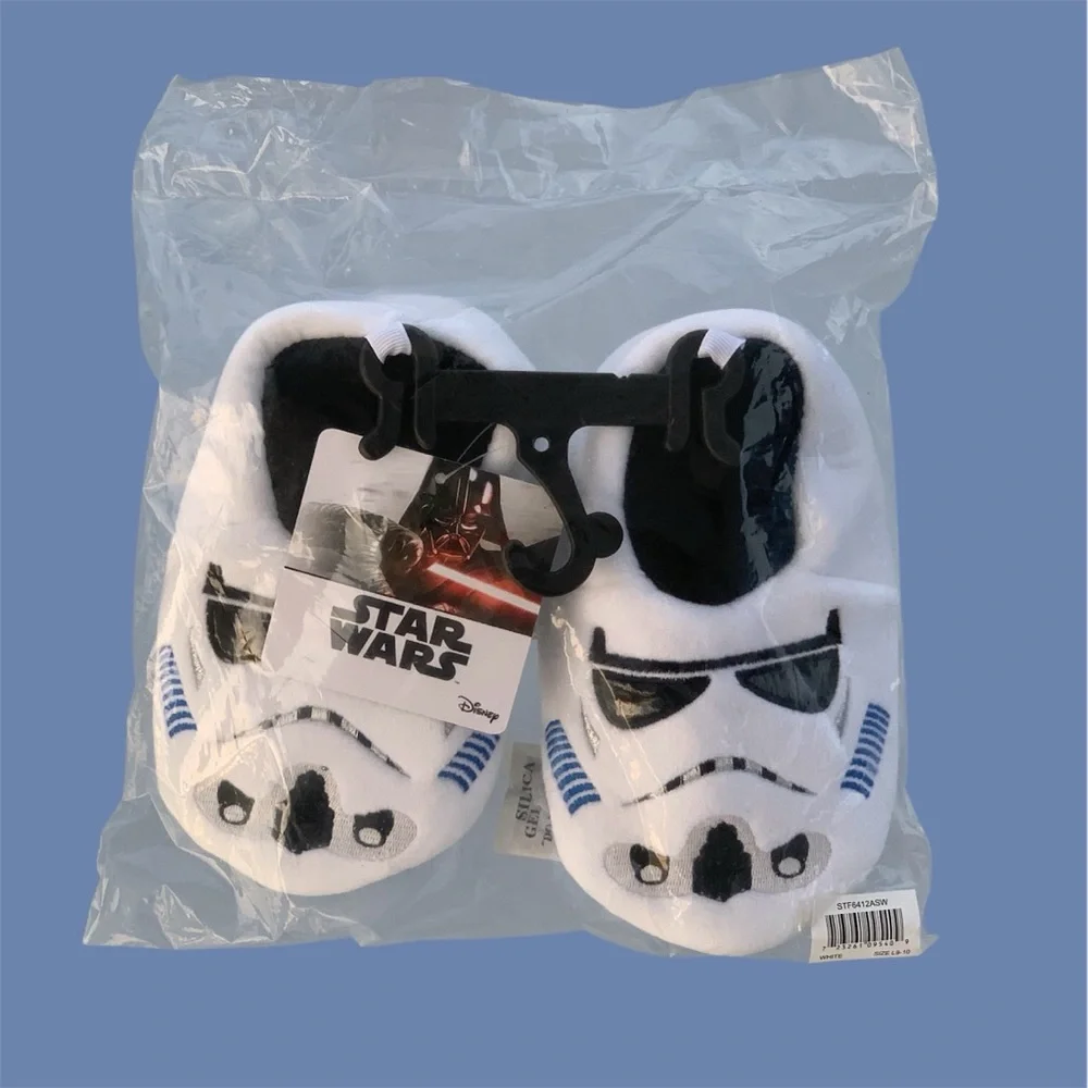 Disney Star Wars White and Black Stormtrooper Slippers